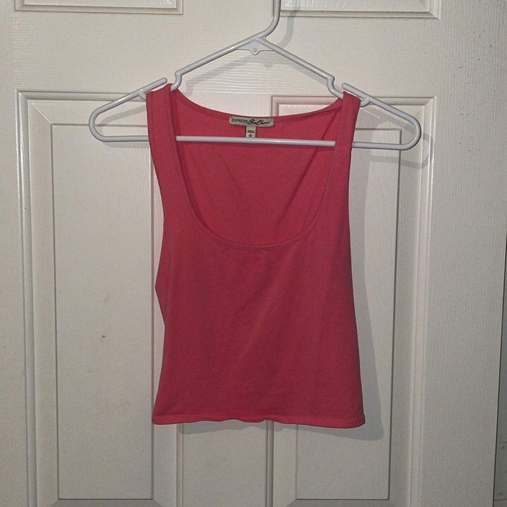 Express pink crop top